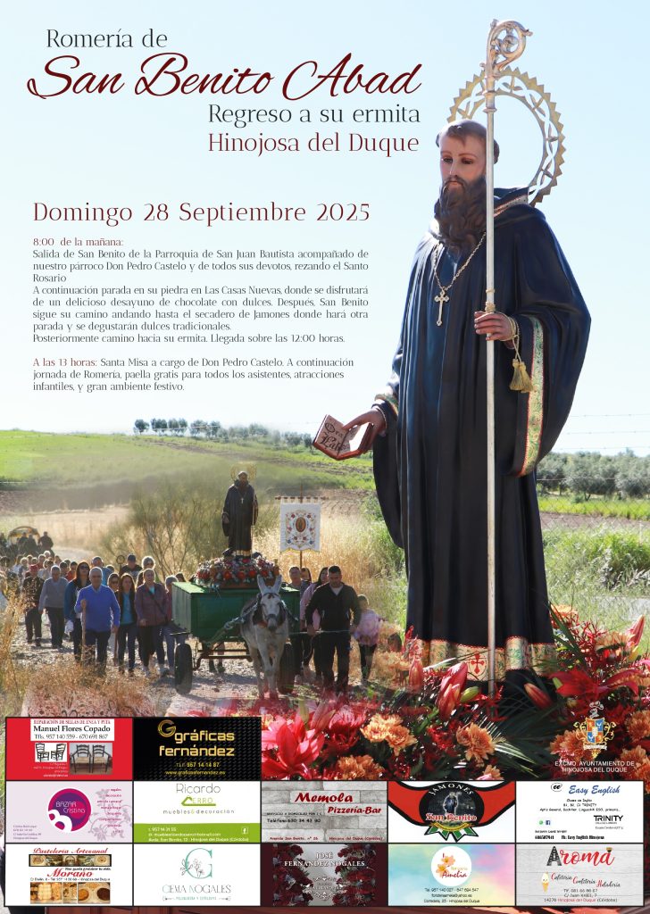 Cartel de Romería de San Benito abad 2025
